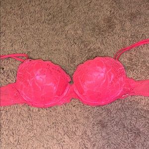 Pink victoria secret push up bra